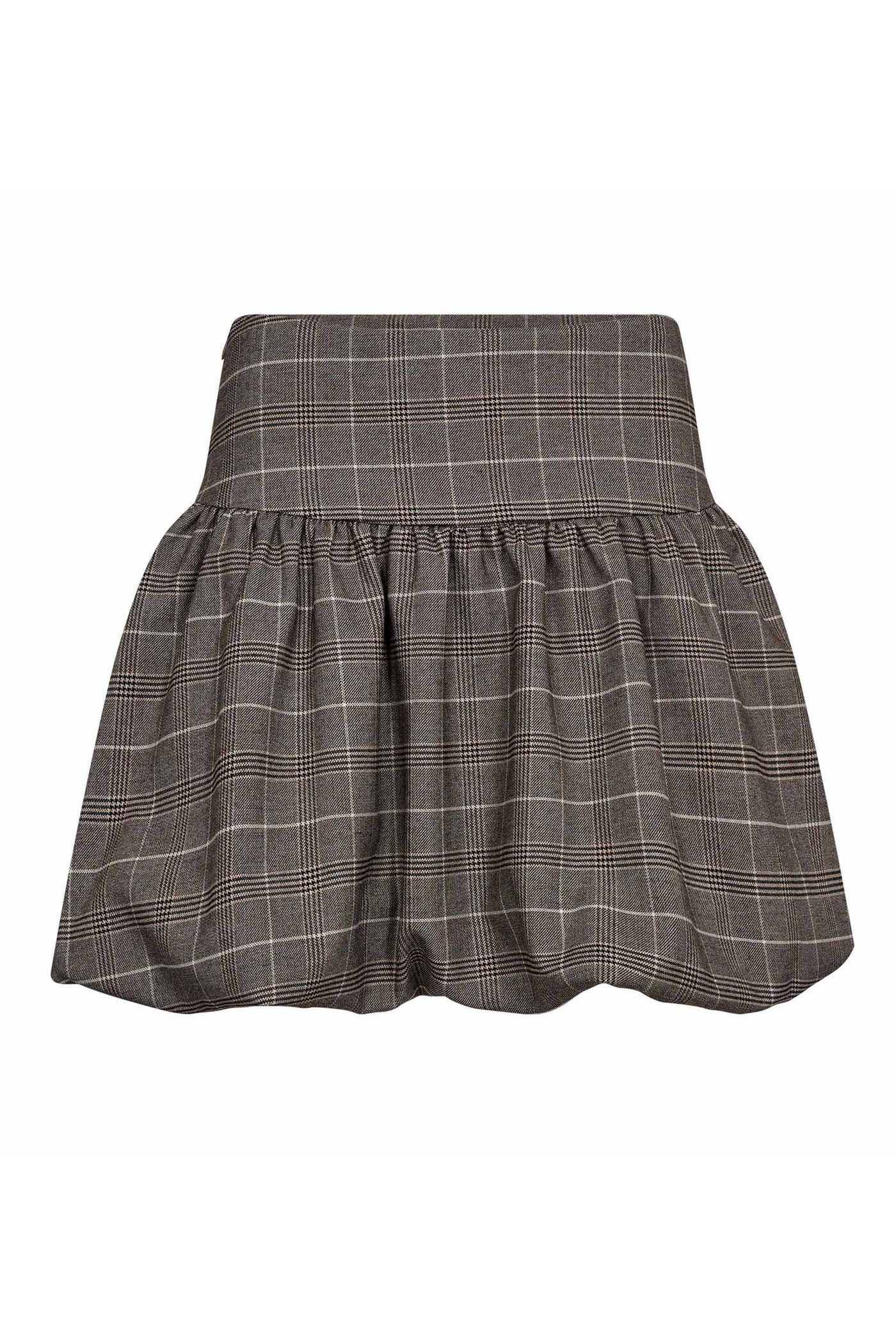 ClaudineCC Balloon Mini Skirt 154-Walnut 34221