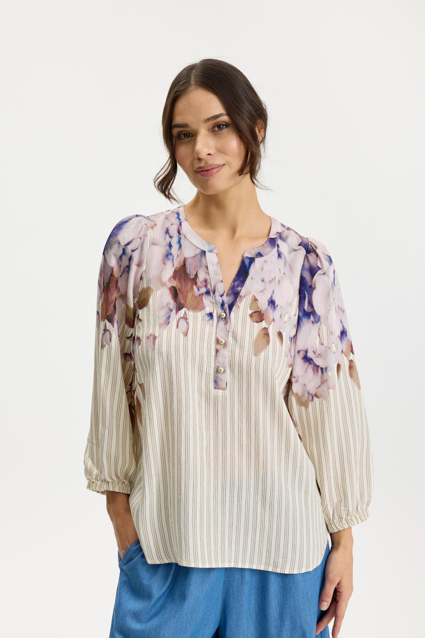 Clear blouse Blue - 17061
