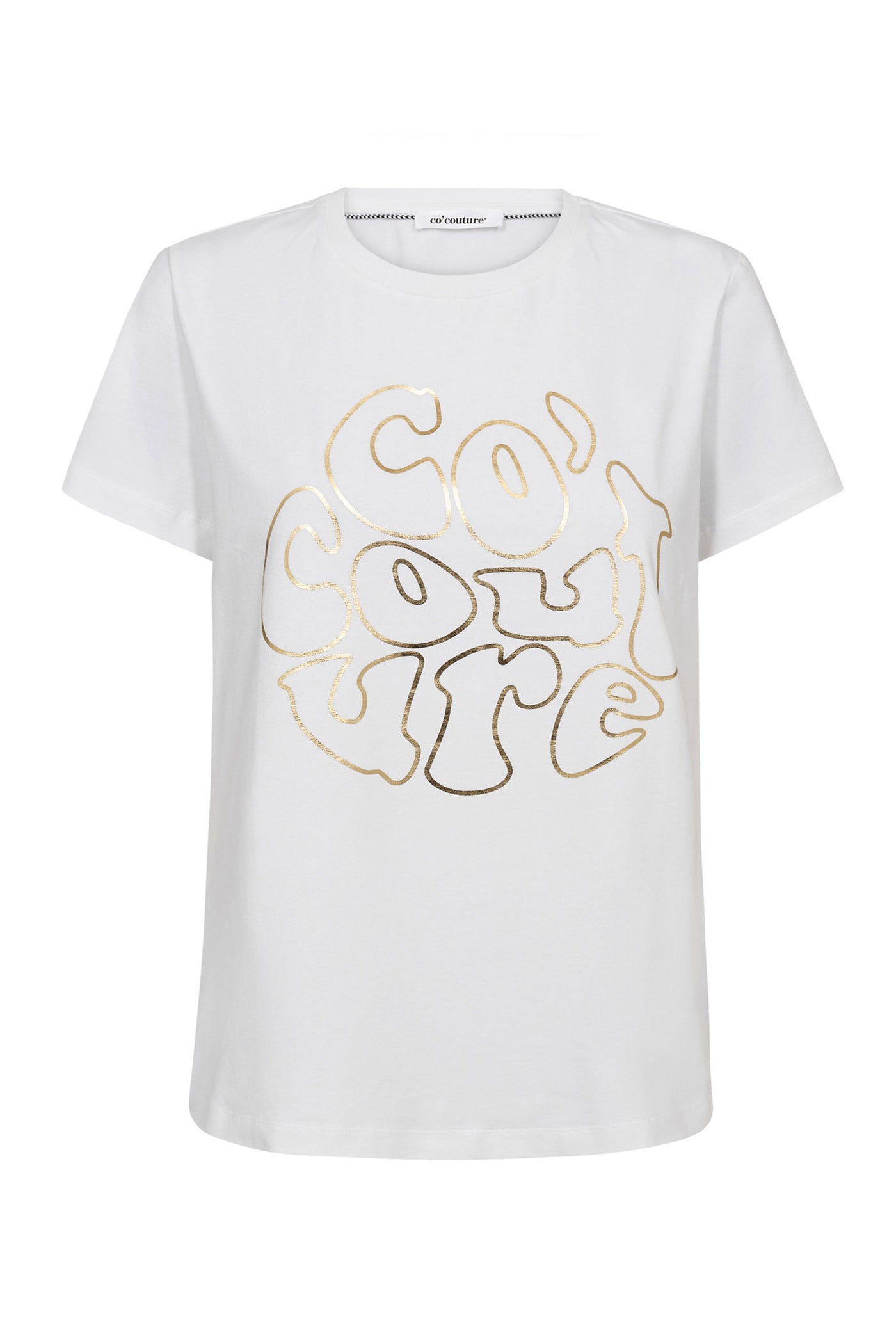 CocoutureCC Foil Tee 44148-White-Gold - 33198