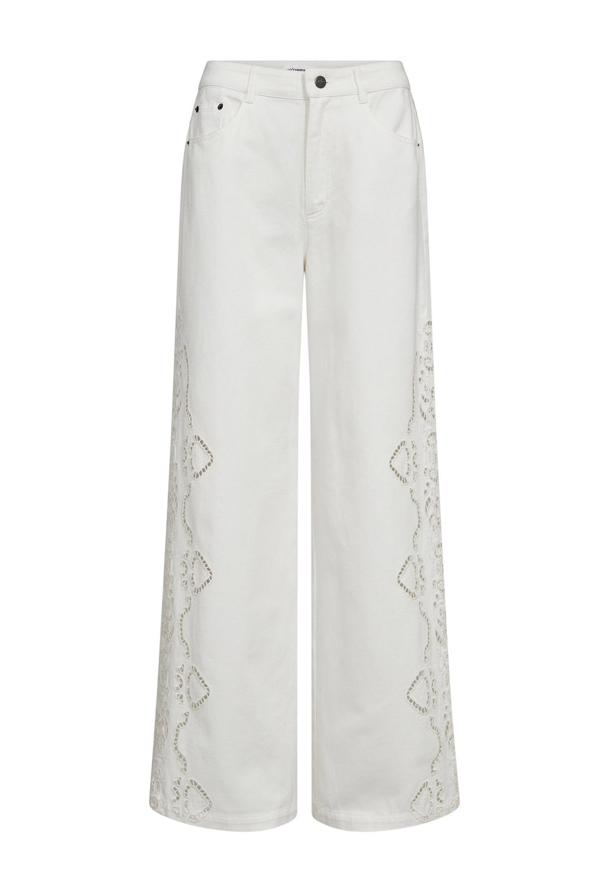 ColetteCC Embroidery LL Pant 11-Off white - 40056