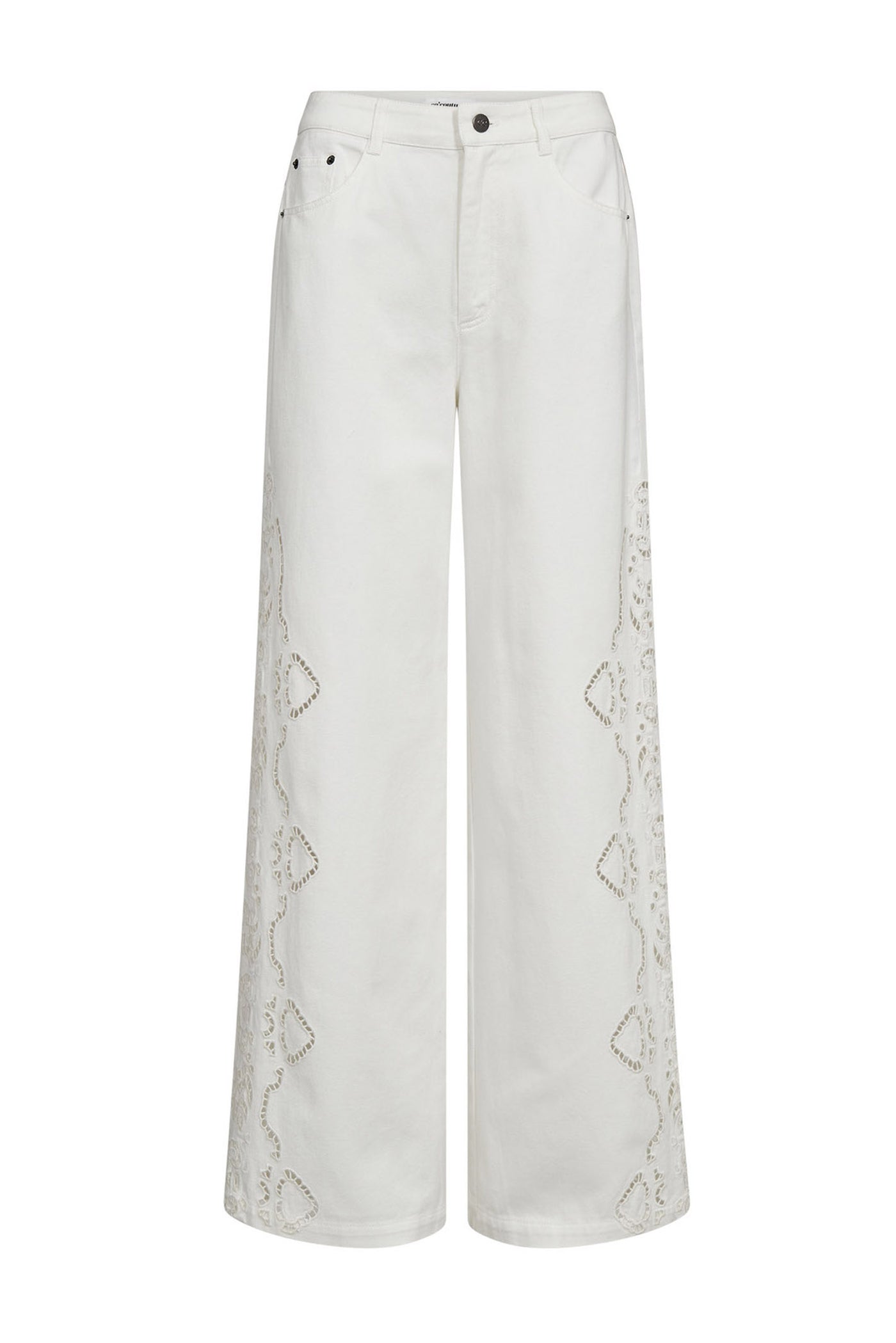 ColetteCC Embroidery LL Pant 11-Off white - 40056