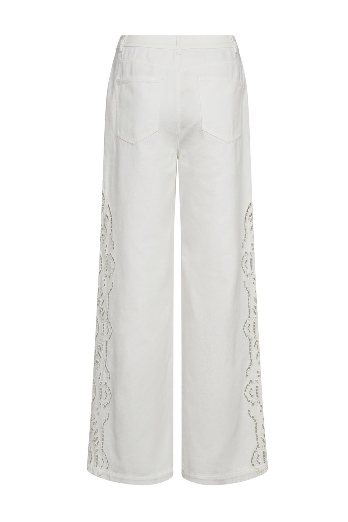 ColetteCC Embroidery LL Pant 11-Off white - 40056