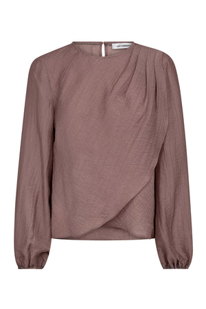 ConnyCC Drape Blouse 103-Old Rose - 45004