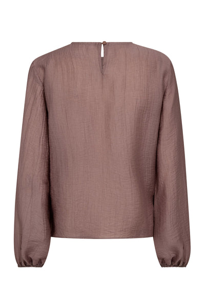 ConnyCC Drape Blouse 103-Old Rose - 45004 Thumbnail