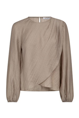 ConnyCC Drape Blouse 984-Mink - 45004