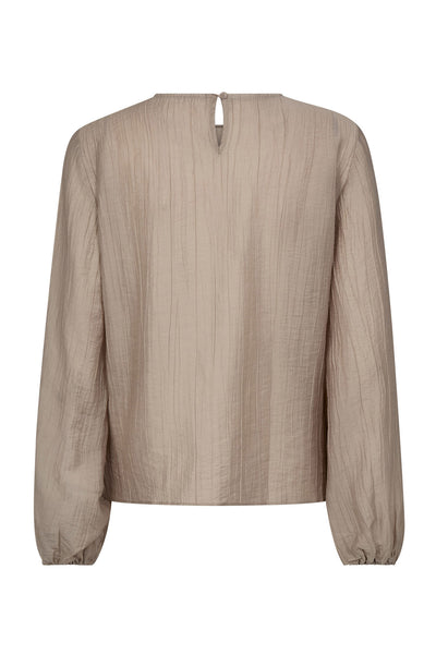 ConnyCC Drape Blouse 984-Mink - 45004 Thumbnail