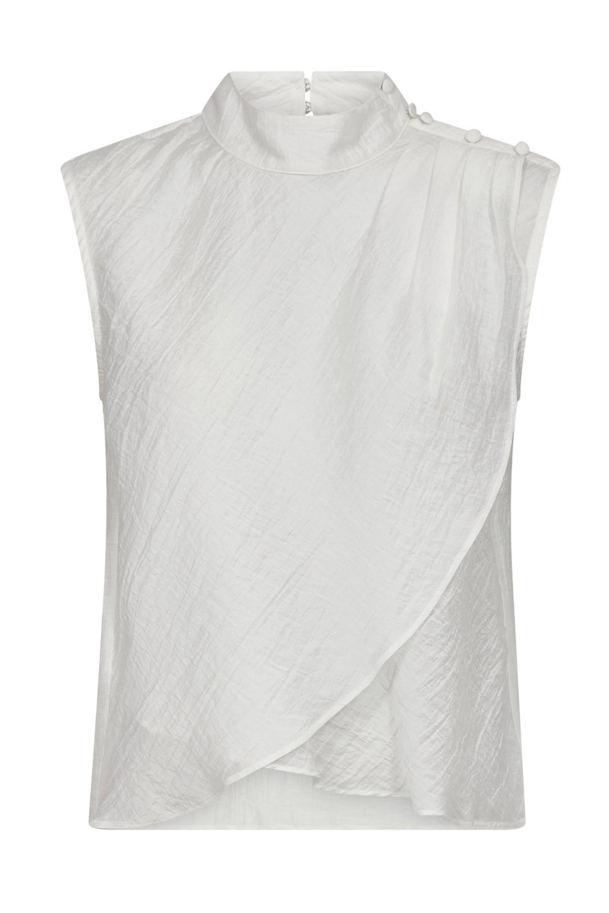 ConnyCC Drape Top 4000-White - 45092