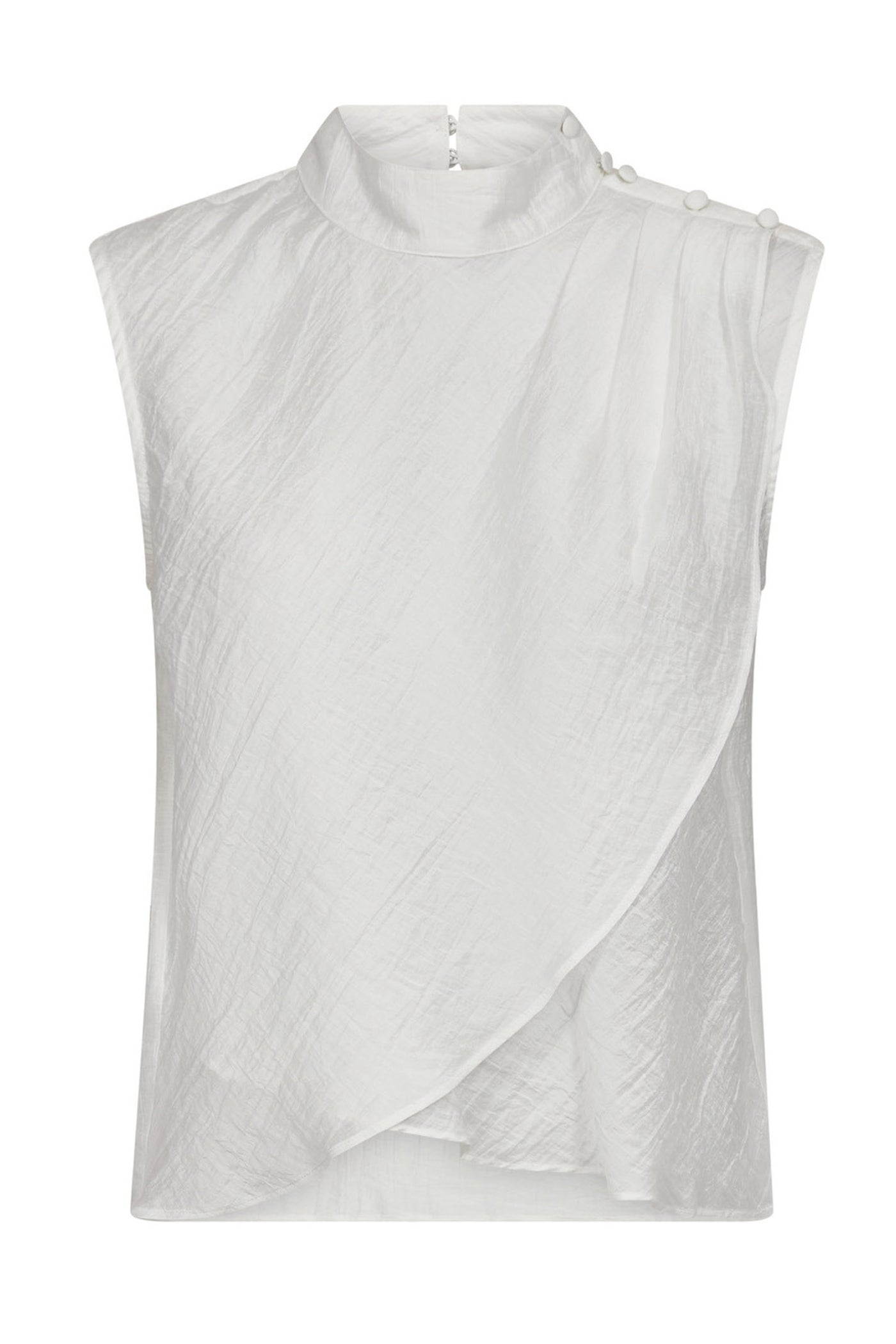 ConnyCC Drape Top 4000-White - 45092
