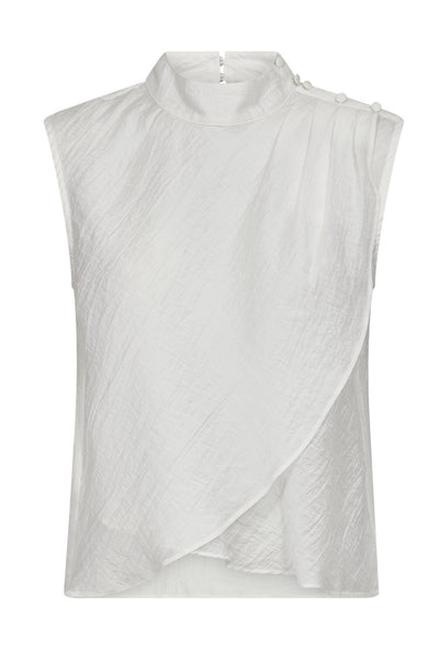 ConnyCC Drape Top 4000-White - 45092 Thumbnail