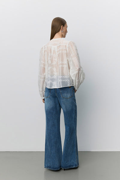Corasw Detailed Embroidery Shi OFF WHITE - S263263 Thumbnail