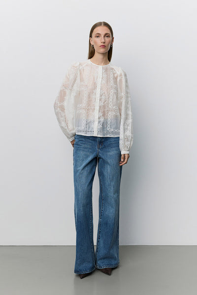 Corasw Detailed Embroidery Shi OFF WHITE - S263263 Thumbnail