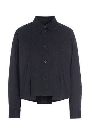 Core cotton skjorte med læg Black - 266-2226-5328