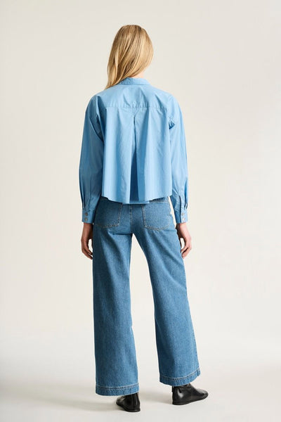 Core cotton skjorte med lÃ¦g Lake Blue - 266-2226-5328 Thumbnail