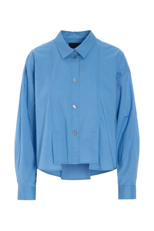 Core cotton skjorte med lÃ¦g Lake Blue - 266-2226-5328