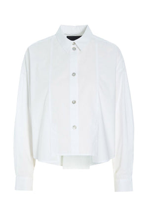 Core cotton skjorte med læg White - 266-2226-5328