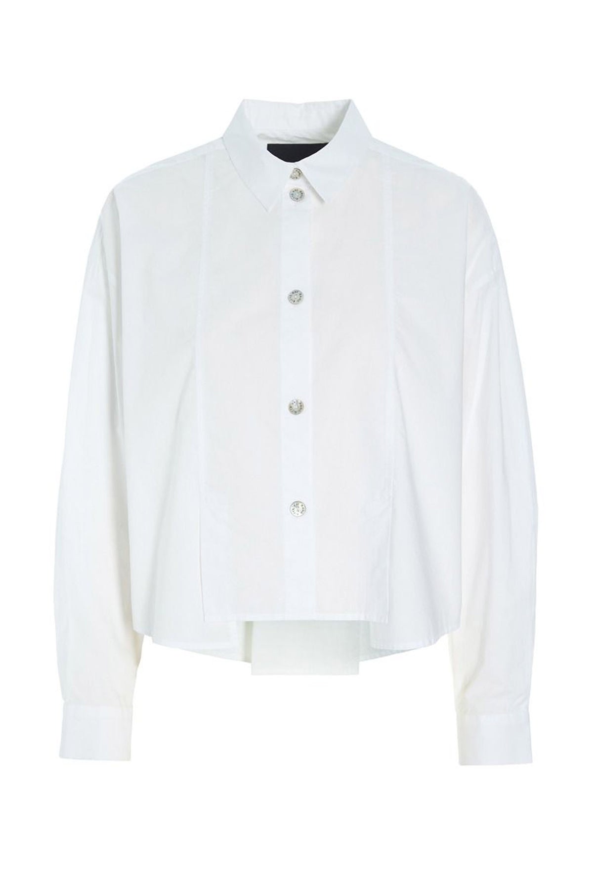 Core cotton skjorte med læg White - 266-2226-5328