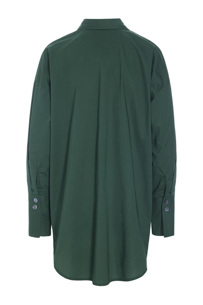 Core cotton stor skjorte DEEP GRASS GREEN - 261-2226-5329 Thumbnail