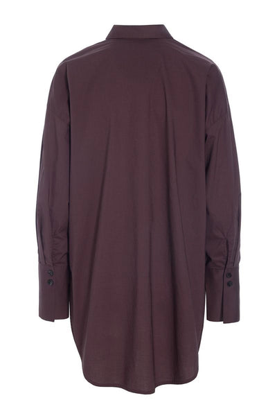 Core cotton stor skjorte RAISIN - 261-2226-5329 Thumbnail