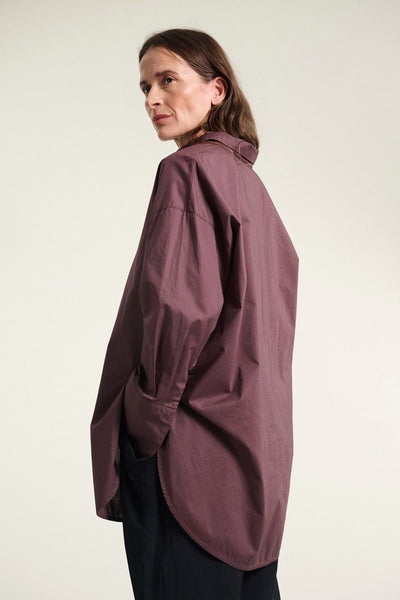 Core cotton stor skjorte RAISIN - 261-2226-5329 Thumbnail
