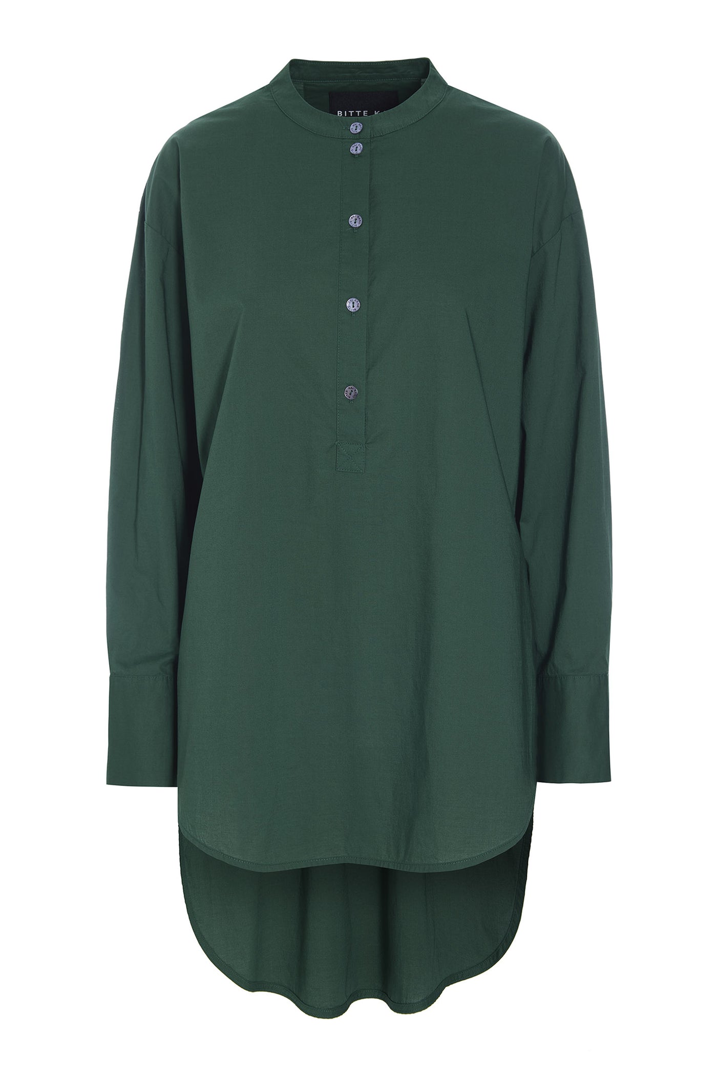 Core cotton tunika skjorte DEEP GRASS GREEN - 261-2226-5620