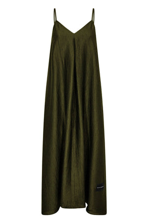 Corsica Pleat Strap Dress ARMY - HL10601