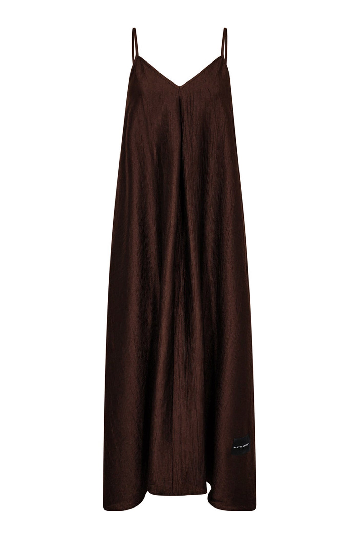 Corsica Pleat Strap Dress Mocca - HL10601