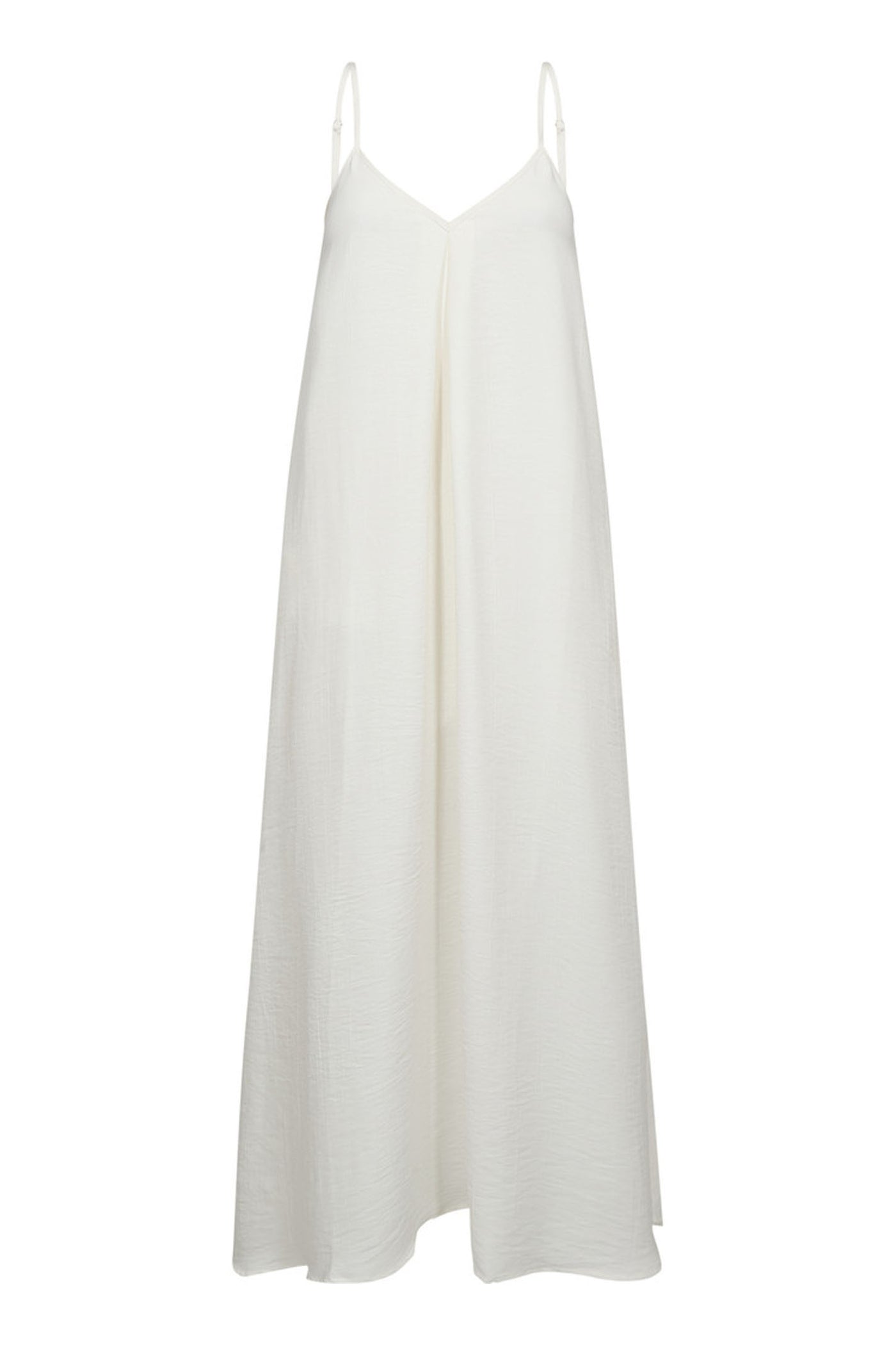 Corsica Pleat Strap Dress Whit White - HL10649