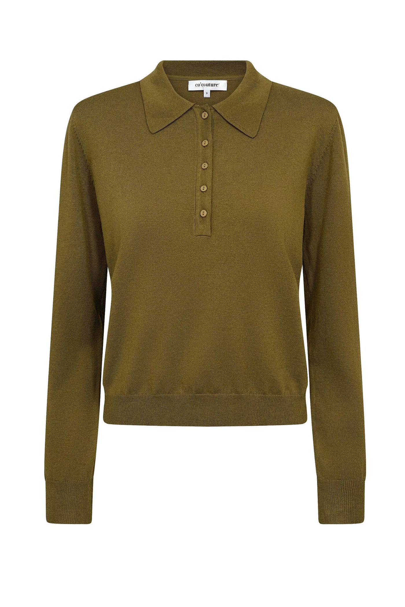 CoryCC Padded Polo Knit 60007-Fern Green - 500212