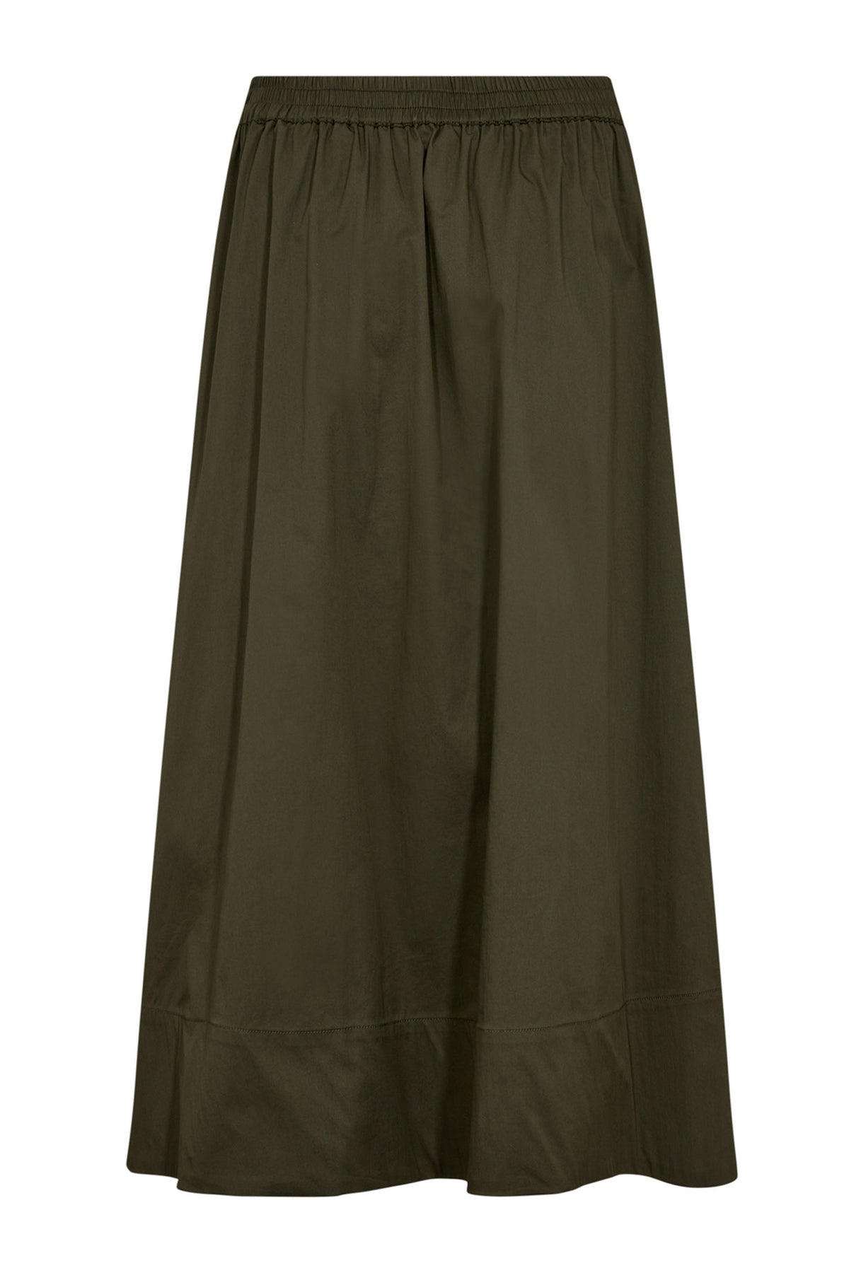 CottonCC Crisp Midi Skirt 7555-Army - 34151