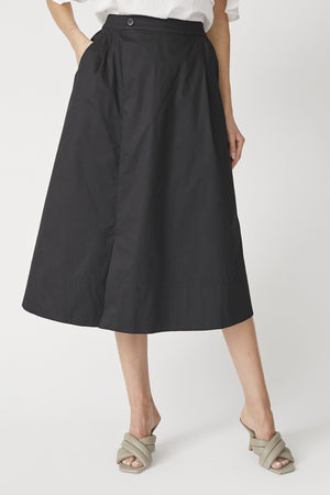 CottonCC Crisp Midi Skirt 96-Black - 34151