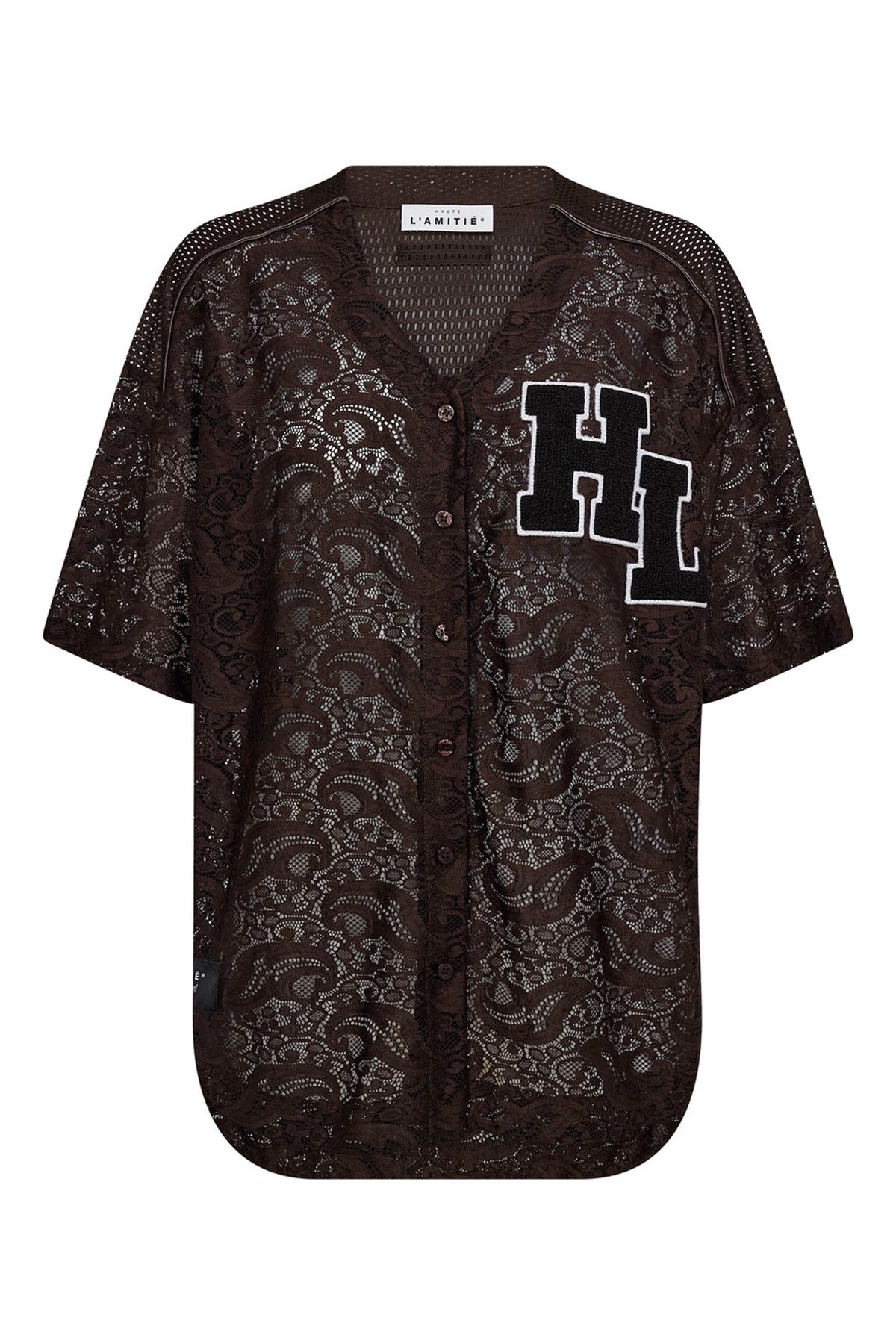 Court Lace Tee Mocca - HL10466