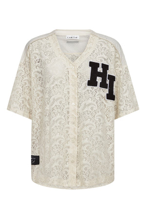 Court Lace Tee Pearl - HL10466