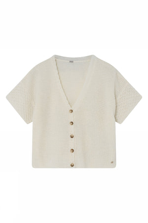 Coya, knit cardi cape 1010-Off White - 60400/3790