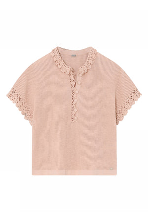 Coya, knit cardi cape 6033-Peach - 61400/3736