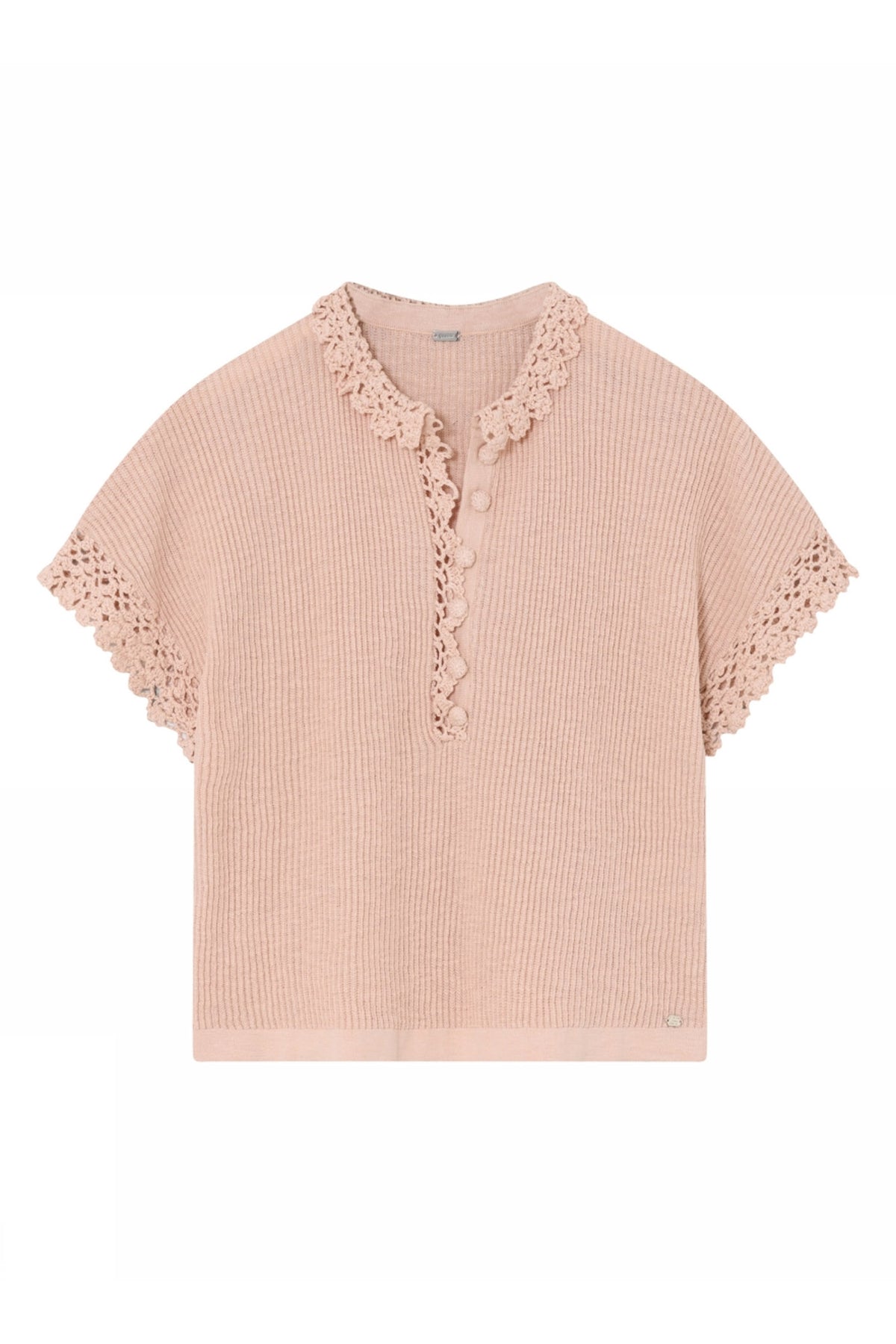 Coya, knit cardi cape 6033-Peach - 61400/3736