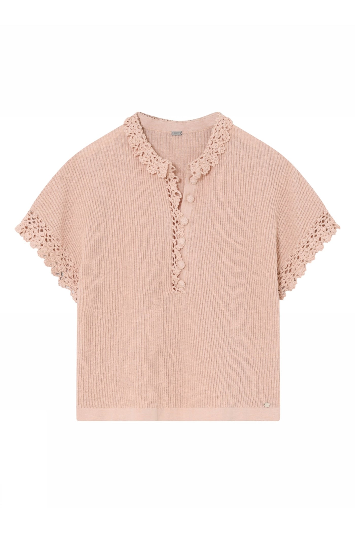 Coya, knit cardi cape 6033-Peach - 61400/3736