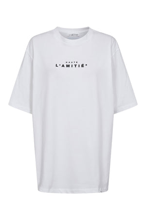 Crew Rub Print Tee White - HL10385