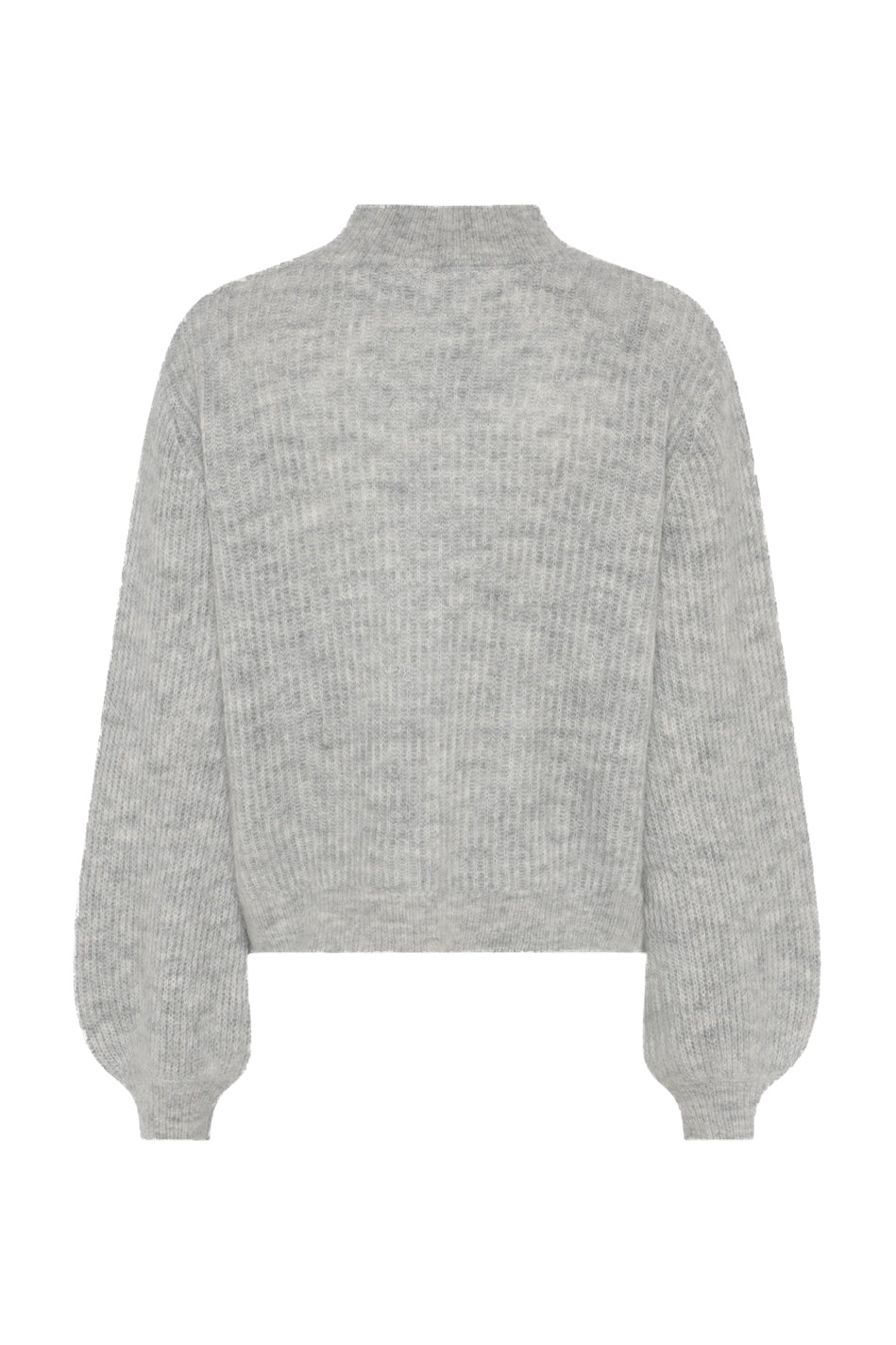 FluffyBBAmandra knit Light Grey Melange - BBW5076