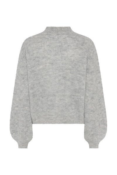 FluffyBBAmandra knit Light Grey Melange - BBW5076 Thumbnail
