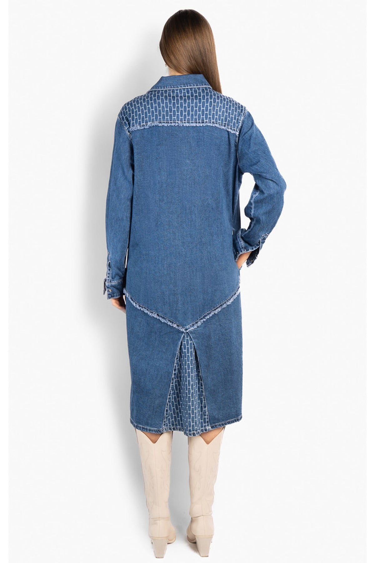 DHARMA Dress 9501 Light Wash Blue Denim - 2610160516