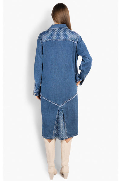 DHARMA Dress 9501 Light Wash Blue Denim - 2610160516 Thumbnail