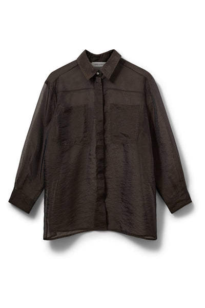 DONNASW SHIRT 7025 Dark brown Thumbnail
