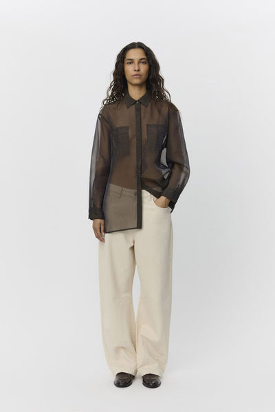DONNASW SHIRT 7025 Dark brown Thumbnail