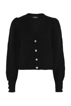 SyringabrushedBBKrista knit ca Black - BBW5074