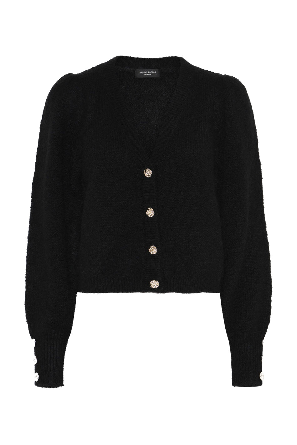 SyringabrushedBBKrista knit ca Black - BBW5074
