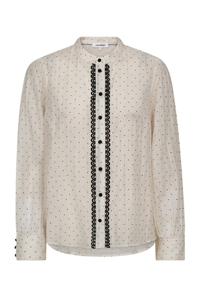 DallyCC Dot Shirt 11-Off white - 45008 Thumbnail