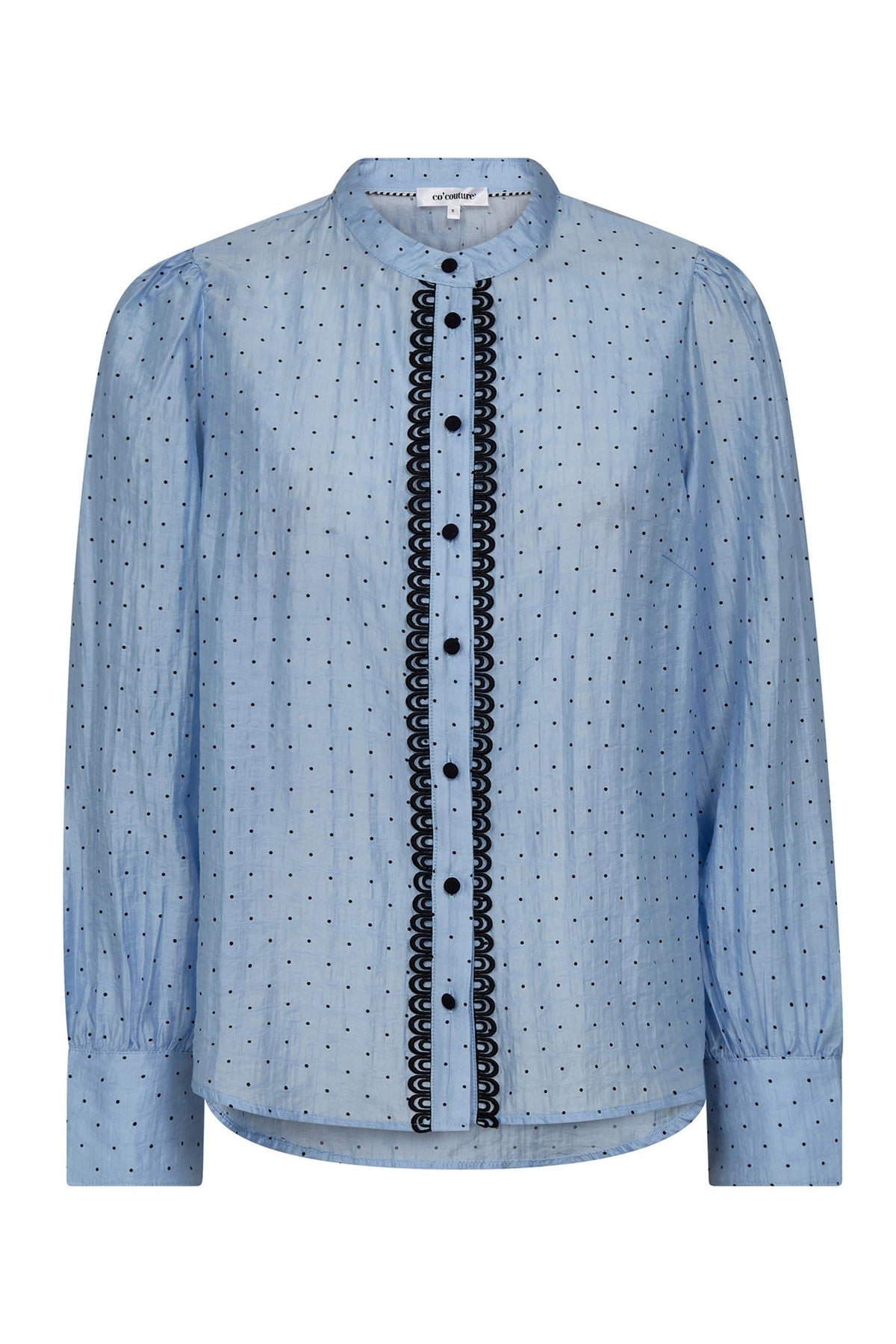 DallyCC Dot Shirt 23-Pale Blue - 45008