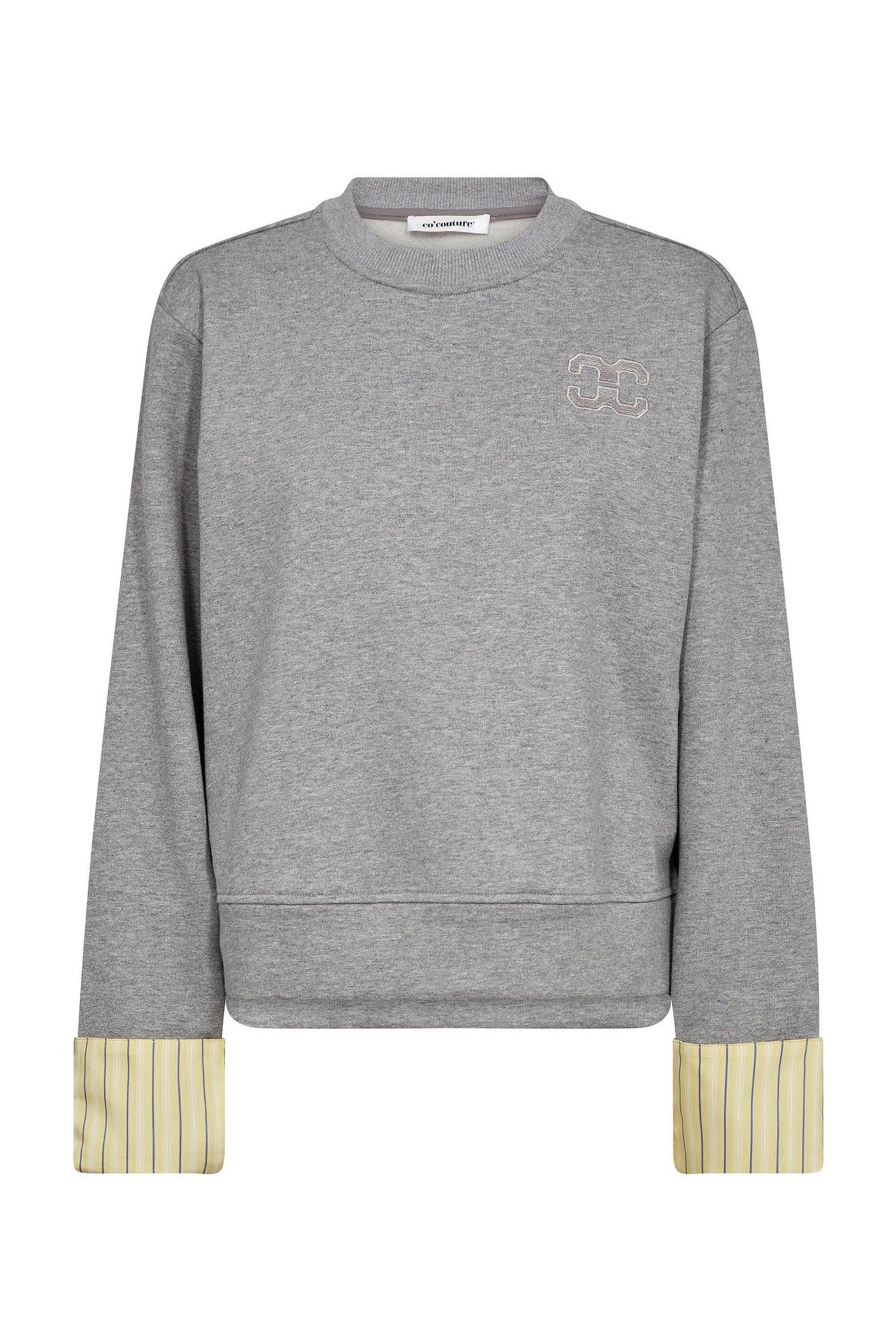 DaniellaCC Blaine Cuff Sweat 57-Grey Melan - 47008