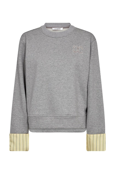 DaniellaCC Blaine Cuff Sweat 57-Grey Melan - 47008 Thumbnail