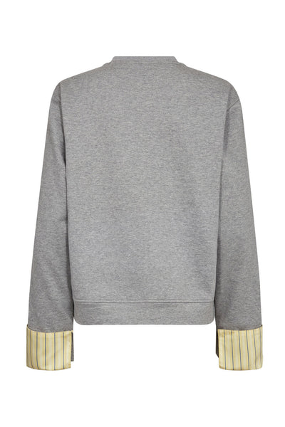 DaniellaCC Blaine Cuff Sweat 57-Grey Melan - 47008 Thumbnail